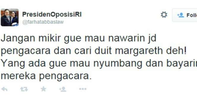 Farhat Abbas Mau Biayai Pengacara Ibu Angkat Angeline