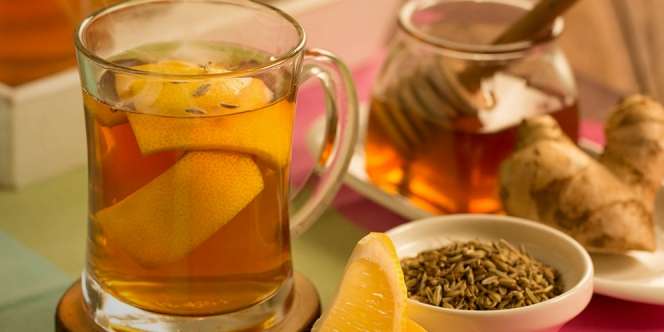 Segarnya Berbuka dengan Kreasi Teh Jahe Lemon