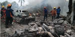 Hercules Jatuh di Medan, 2 Jenazah Dibawa ke RS Adam Malik
