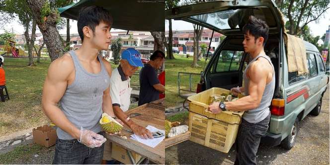 Pesona Penjual Durian Ganteng