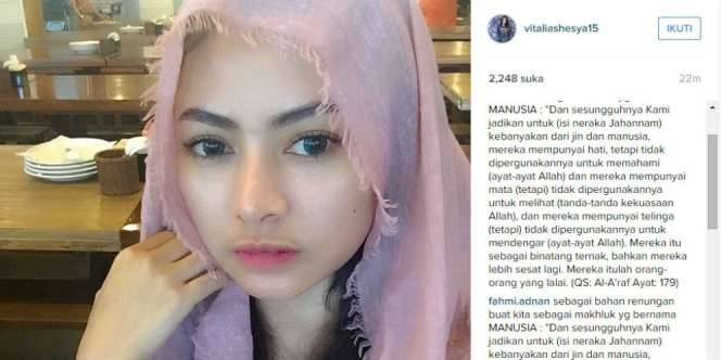 Pesta Narkoba Saat Ramadan, Vitalia Shesya Dibekuk