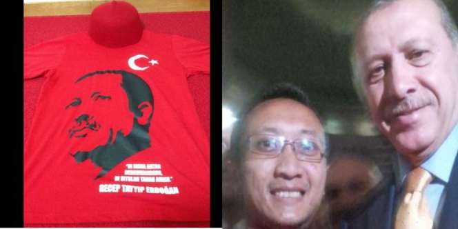 Pria WNI Ini Gembira Diajak Foto Presiden Turki