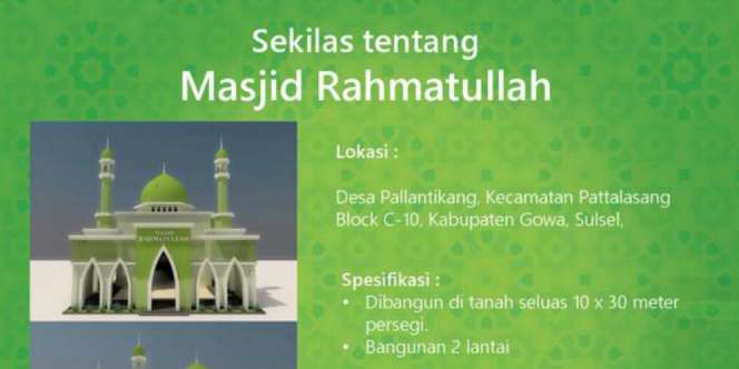 Dua Merek Hijab Ternama Galang Dana untuk Masjid di Gowa