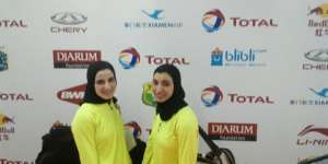 Duet Atlet Berhijab Beraksi di Ajang Bulutangkis BWF 2015