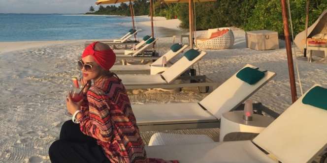 Serunya Delia Septiani Saat Berlibur ke Maldives
