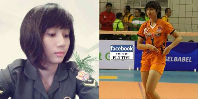 Serda Rindy, Tentara Cantik Bersinar di Lapangan Voli