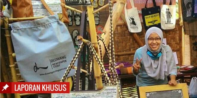 UKM (4): Dluwang Art, Mendulang Untung dari Koran Bekas