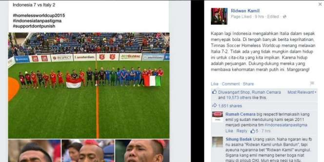 Timnas Indonesia Kalahkan Italia 7-2