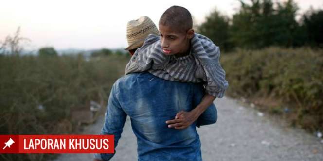 Suriah (3): Pengungsi Ini Ratusan Kilometer Pikul Adik Cacat