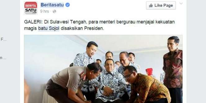 Heboh Para Menteri Coba Kekuatan Batu Bertuah