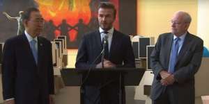 Haru David Beckham Dalam Pidatonya di UNICEF PBB