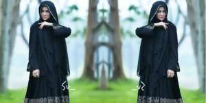 Sarah Vi Tampil Kian Cantik dengan Busana Syar`i