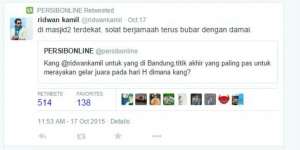 Persib Mau Rayakan Kemenangan Piala Presiden 2015 di Masjid?
