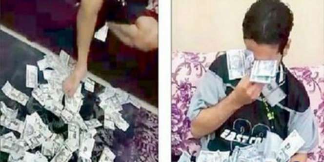 Pria `Cuci Muka` dengan Uang, Hebohkan Jagat Maya