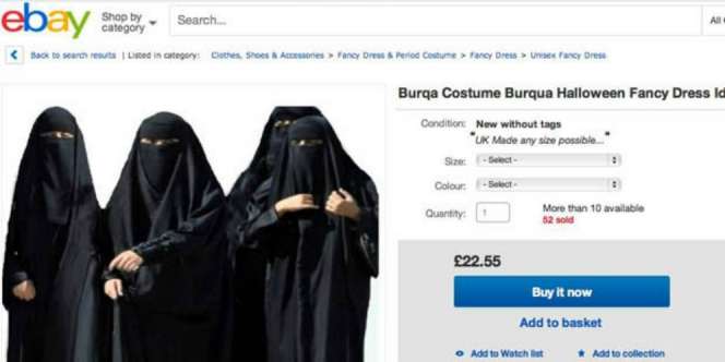 Heboh e-Bay Jual Burqa Sebagai Kostum Halloween