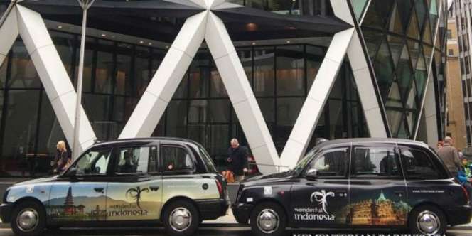 Pesona Indonesia Terpampang di Taksi-taksi London