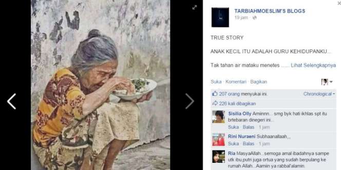 Kebaikan Anak SD dan Nenek Penjual Kue