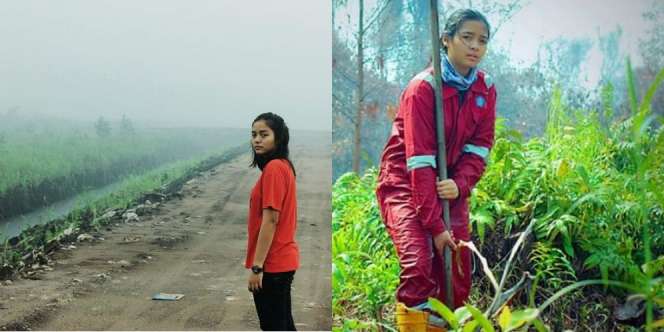 Pengalaman Relawan Cantik Padamkan Kebakaran Hutan Kalimantan