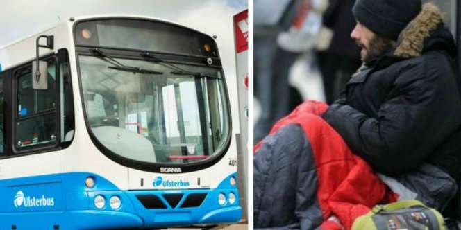 Kebajikan Sopir Bus Hadiahi Mantel Buat Tunawisma
