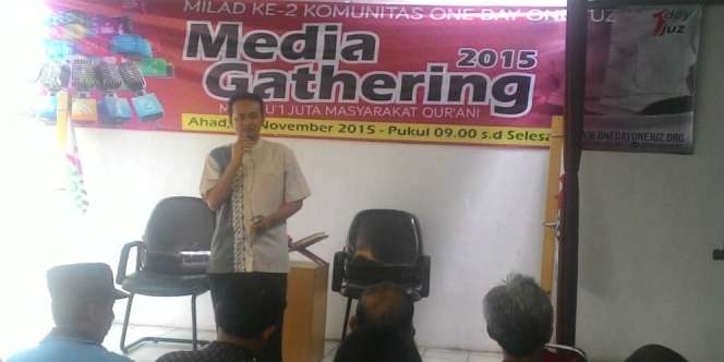 Komunitas One Day One Juz Gelar Milad Bersama Awak Media