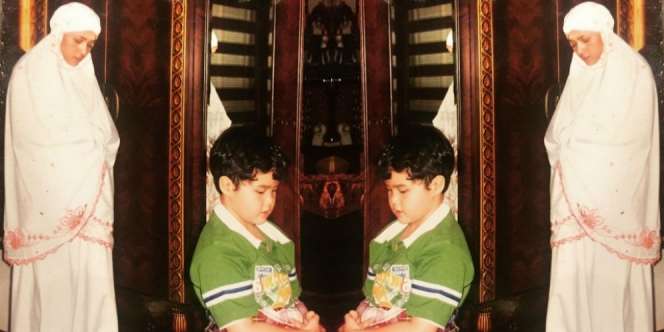 Foto Dul Jadi Imam Salat Maia Estianty Panen Pujian