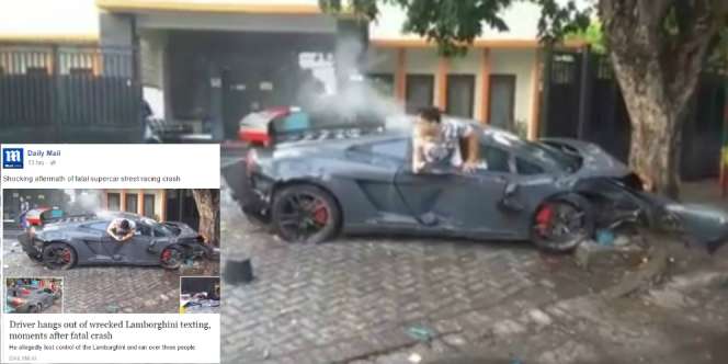 Lamborghini Maut Surabaya Dikupas Media Asing