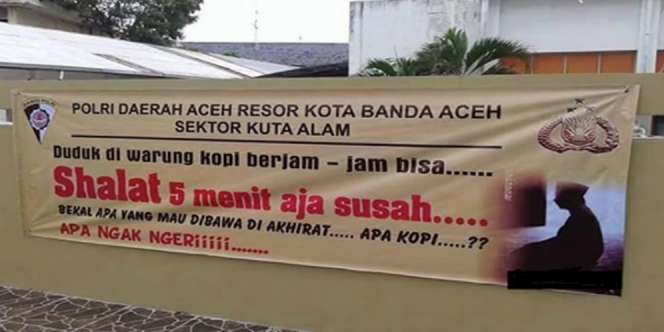 `Ngopi Berjam-jam Bisa, Salat 5 Menit Saja Susah!!`