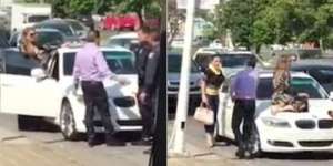 Istri Nangkring di Kap Mobil, Cegah Suami Kencani Selingkuhan
