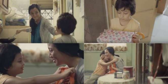 Anak Ini Tembus Derasnya Hujan Demi Kado untuk Ibu