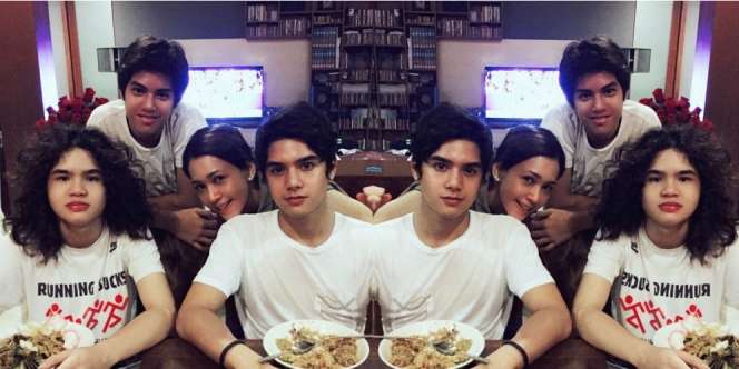 Liburan Maia Estianty dan Tiga Jagoannya