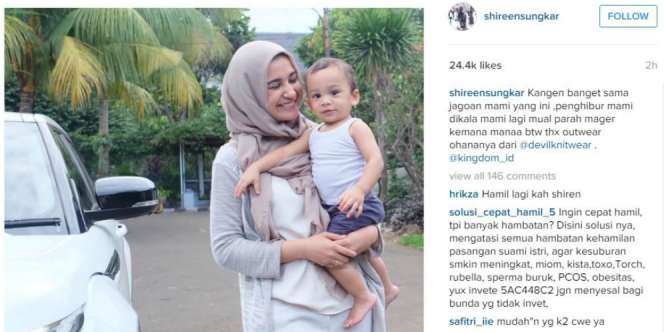 Shireen Sungkar Hamil Anak Kedua?