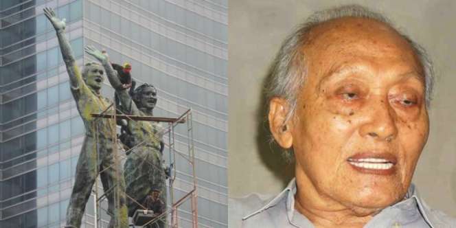 Pembuat Patung Selamat Datang Bundaran HI Wafat