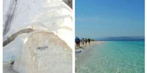 Menguak Misteri Batu Berbentuk Tapak Kaki di Pantai Lahilote