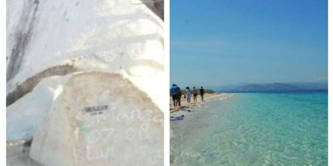 Menguak Misteri Batu Berbentuk Tapak Kaki di Pantai Lahilote