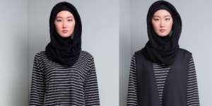 Novie Rock: Gaya Muslim Minimalis dan Monokrom
