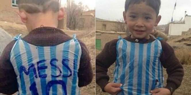 Terungkap, Bocah Pemakai Jersey Kresek Messi