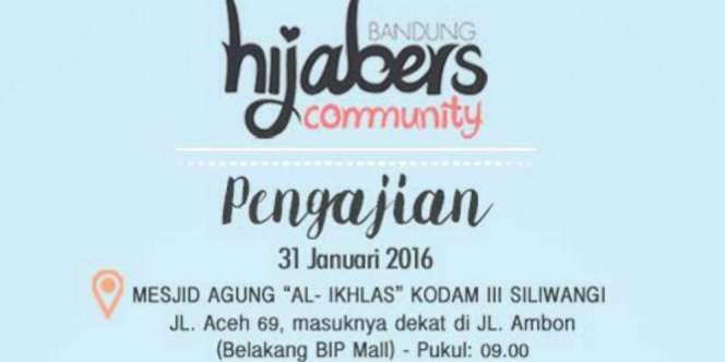 HCB: Ajang Silahturahmi Komunitas Hijaber Bandung