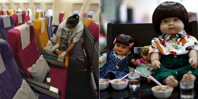 Dianggap Hidup, Boneka-boneka Ini Harus Beli Tiket Pesawat