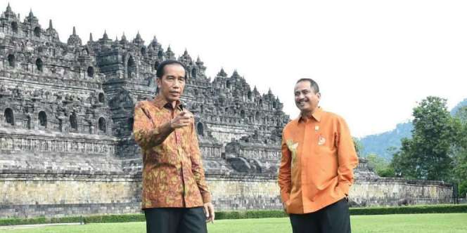 Kala Jokowi Sambangi Candi Terbesar di Dunia