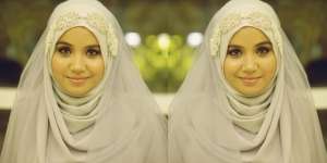 Aishah Amin: Tutorial Hijab Pengantin Sederhana Nan Anggun
