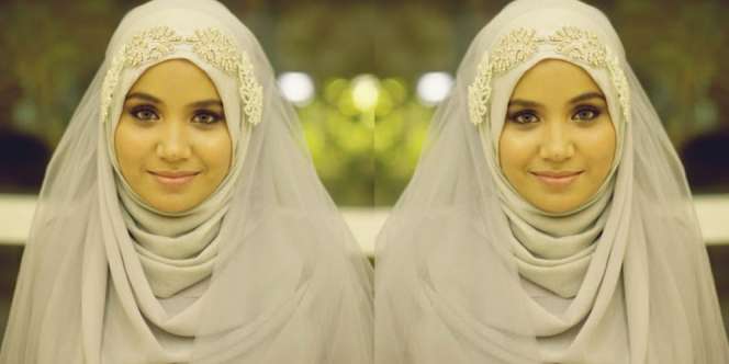 Aishah Amin: Tutorial Hijab Pengantin Sederhana Nan Anggun