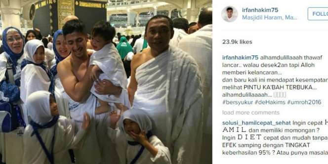 Lihat Pintu Kabah Terbuka, Irfan Hakim... 