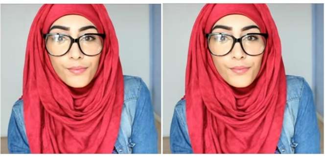 Hijab Tutorial si Pengguna Kacamata