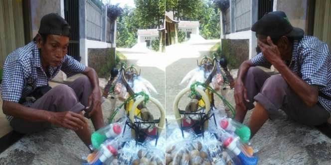 Tangis Kakek Penjual Terompet