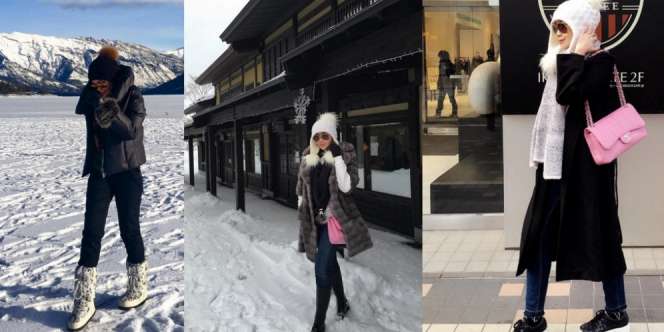 Dian Safira: Gaya HOTD Keren di Negeri Sakura