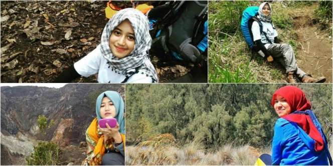 Hijaber-hijaber Cantik `Penakluk` Gunung
