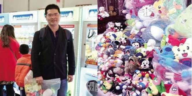 Kelewat Jago, Pria Ini Dilarang Main Capit Boneka
