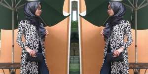 #HOTD: Long Cardi Norma Dwi, Hujan Tetap Stylist