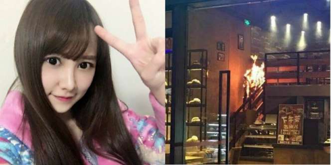 Heboh Anggota Girls Band Cantik Terbakar di Kafe