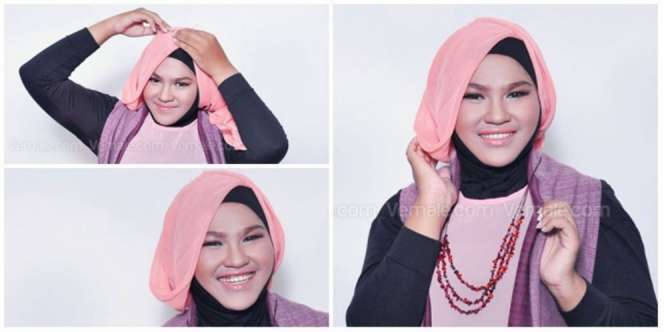 Ragam Hijab Tutorial untuk ke Pesta